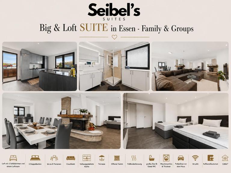 Seibel's SUITES - Big Loft in Essen-Borbeck - ruhige & anonyme Lage - Chambres d'hôtes Essen