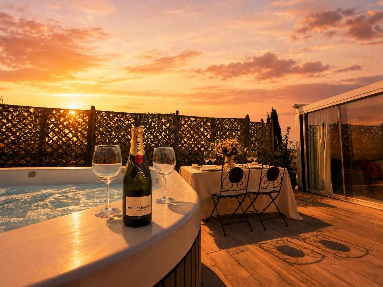 Sunset Jacuzzi Penthouse in Florence - Chambres d'hôtes Florence
