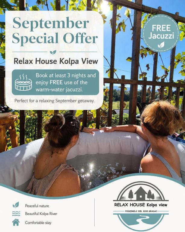 RELAX HOUSE Kolpa view Podzemelj - B&B Gradac