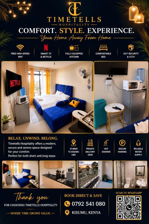 Timetells Cozzy Studio - Chambres d'hôtes Kisumu