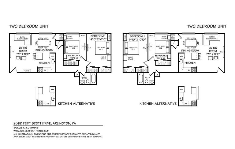 Crystal City Boutique Flats 2BR - Free Parking 2878 - B&B Arlington
