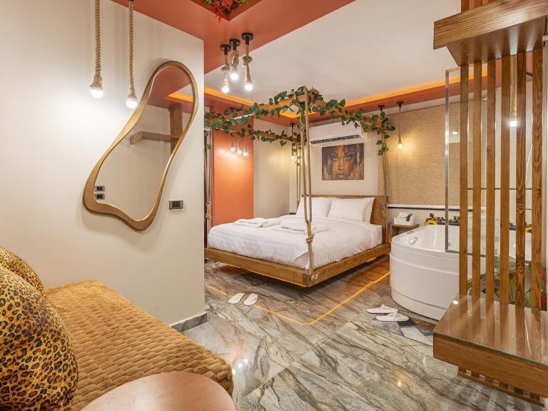 Jungle jacuzzi studio 1BD self check in Cairport - B&B Cairo
