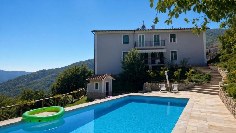 Apartamento con piscina - B&B Pescaglia