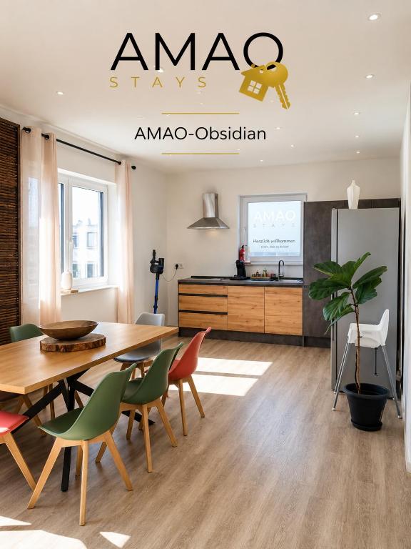 AMAO-Obsidian - Spacious Apartment - 8 Guests - 2 Parking Spaces - Chambres d'hôtes Schwanau