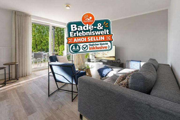 Haus Waldidyll, Strandklang - Bade- & Erlebniswelt täglich inklusive - Ferienwohnung Sellin