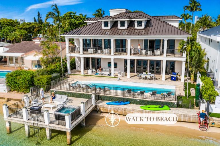 Million Dollar Views Private beach Heated pool Walk to Beach Harbourview Key VlLLAS - B&B Fort Lauderdale