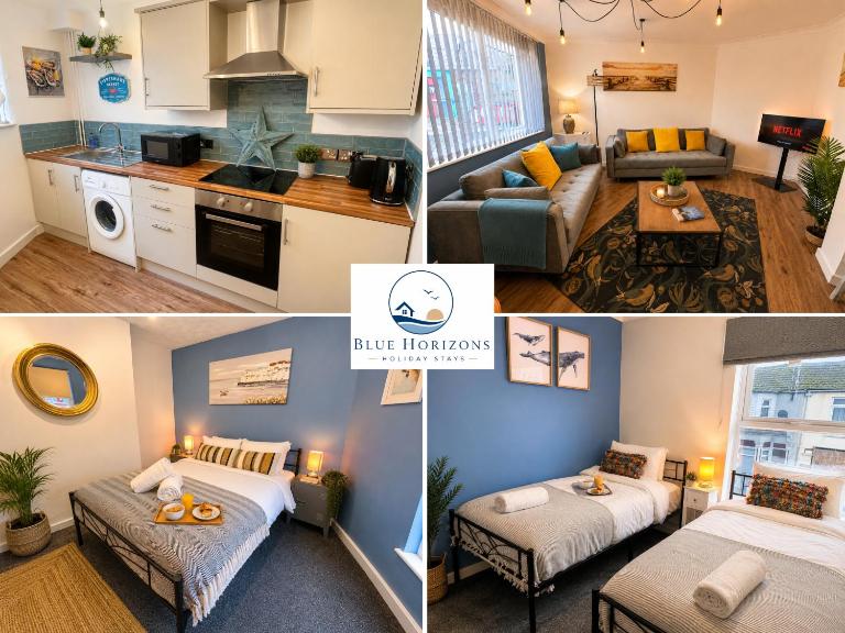 Comfortable 2-Bedroom Coastal Getaway, Sleeps 5 - Bed and Breakfast Great Yarmouth