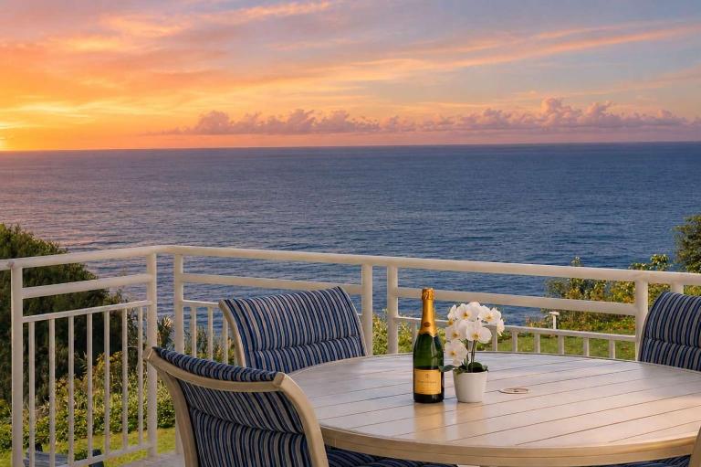 NEW Sunset Cove Hale Breathtaking View Pool AC - B&B Princeville