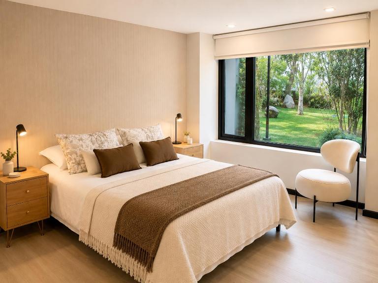 Confort y naturaleza vista al bosque con piscina,gimnasio y sala de juegos - Ferienwohnung Pucón