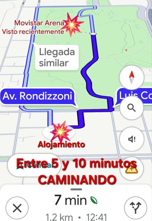 A pasos del Movistar Arena 8P - B&B Santiago