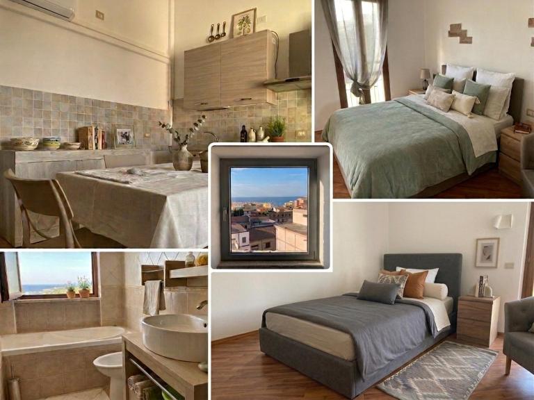 Romantica mansarda vista mare ideale per coppie - B&B Porto Torres