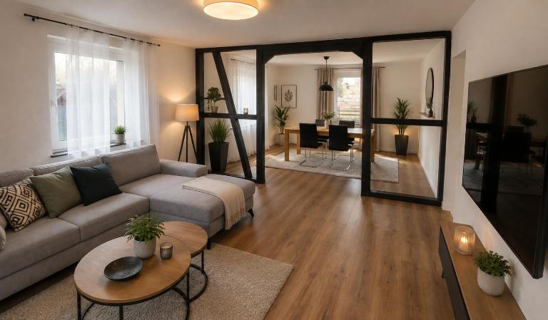 Charmantes Haus mit Garten - B&B Satteldorf