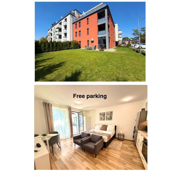 Local-Lux Apartment G3 - Private Parking & Balcony - B&B Kecskemét