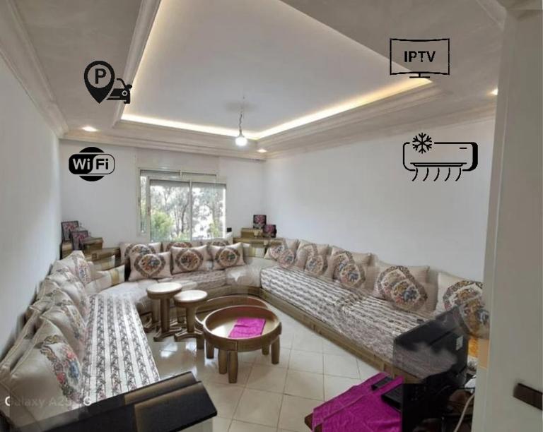 superbe appartement,vue panoramique,clim,fibre,a3km autoroute - B&B Meknes