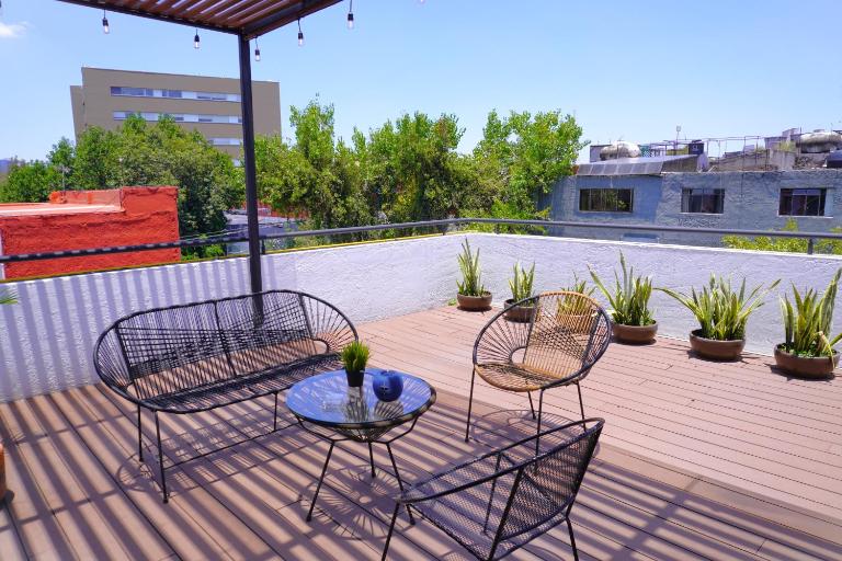Linda terraza en la vibrante Roma Norte - B&B Mexico City