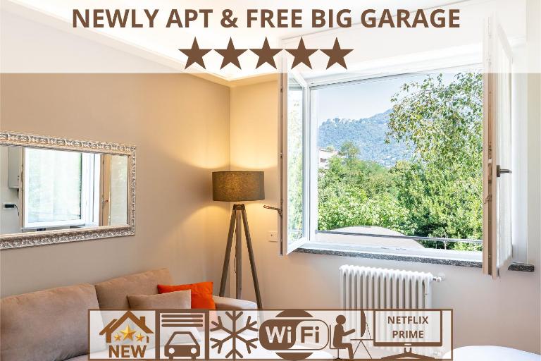 Newly apt, Free Big Garage, Self Check-in & Access - Chambres d'hôtes Côme