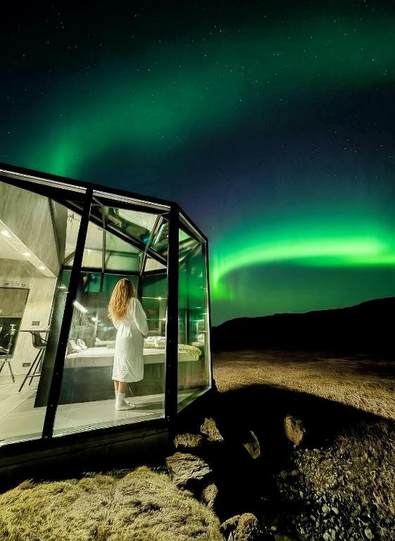 Aurora Glass Cabin II Private sauna and Jacuzzi - Ferienwohnung Hvolsvöllur