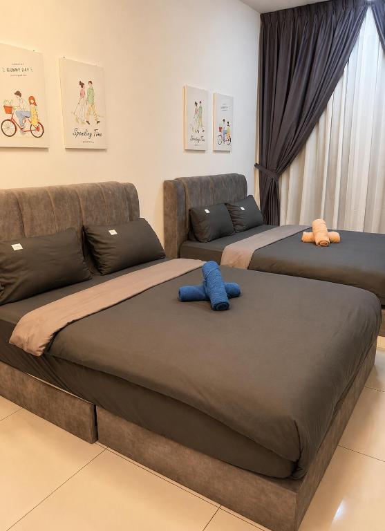 Sky Trees 4 Guests High Floor 600 Mbps Nflix Garden View A1801 - Ferienwohnung Johor Bahru