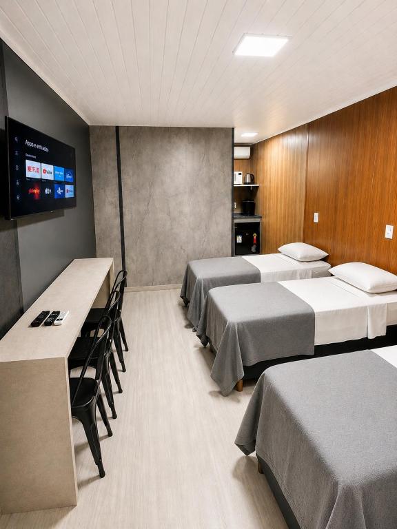 Loft Lux 9 Centro ( Smart TV, Estacionamento...) - Chambres d'hôtes Chapecó