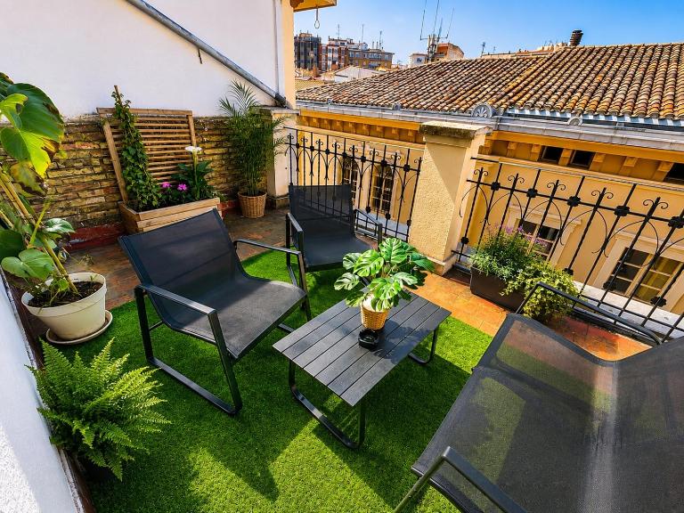 La Terraza de La Merced Preciosas vistas ciudad AireAc - B&B Logroño