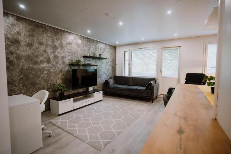 Spacious two-room apartment with sauna and private parking space - B&B Lappeenranta
