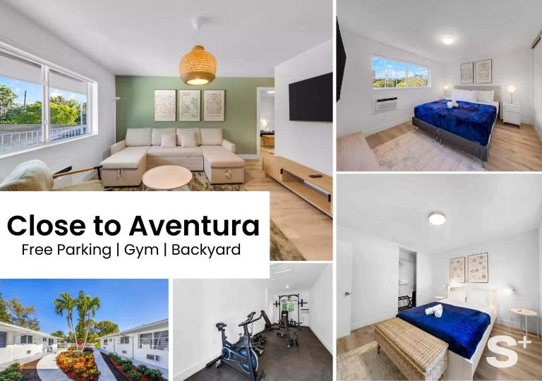 Elegant 1-BD Miami Apt - Gym, BBQ, Free Parking - Chambres d'hôtes Miami