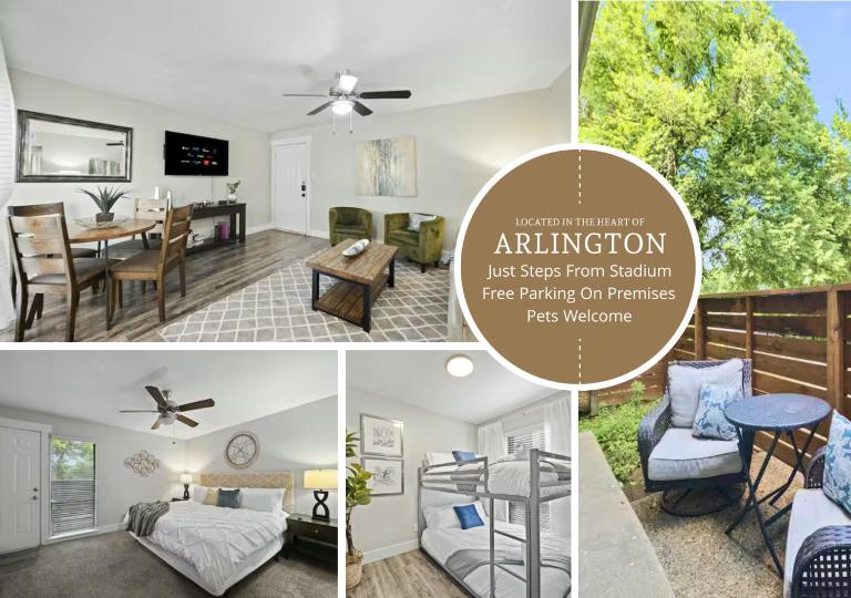 Spacious and Stylish Apartment right near ATT Stadium - B&B Arlington