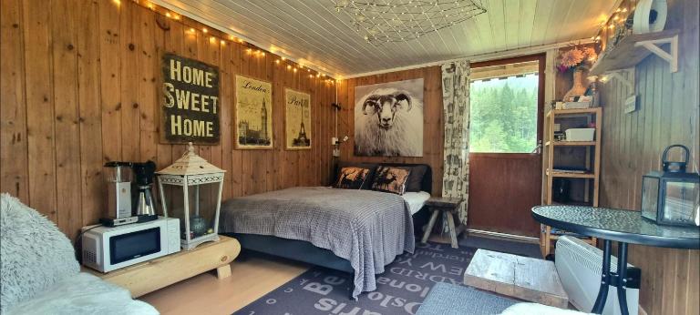 Gårdshytte med lavvu, hund tillatt, sauna - B&B Sørli