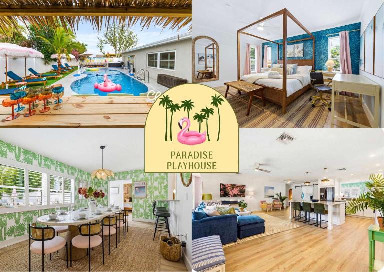 4 Br Oasis Pool Tiki Hut Hot Tub Ping Pong Arcade - B&B Seminole