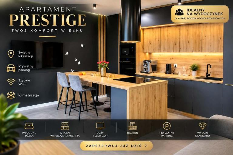 Apartament Prestige z prywatnym parkingiem - B&B Ełk