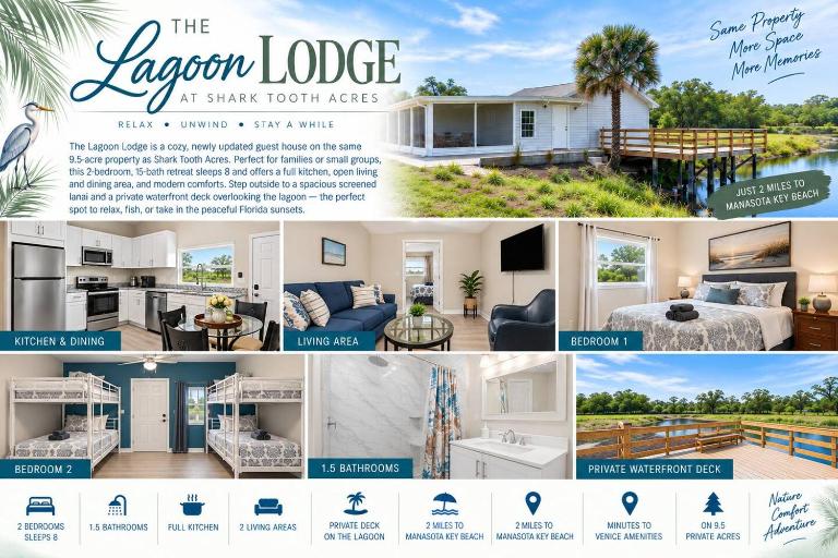 Manasota Key Beach Sleeps 10 - B&B Englewood