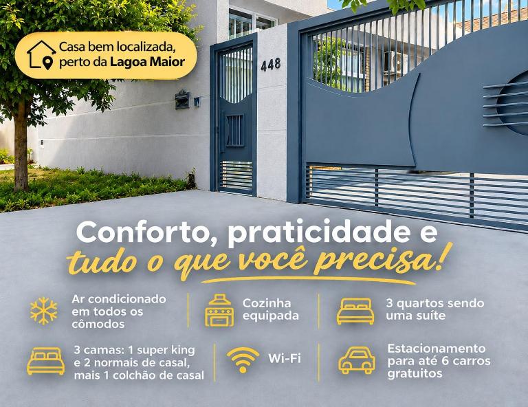 Casa Lagoa Maior Espaçosa e confortável! - B&B Três Lagoas