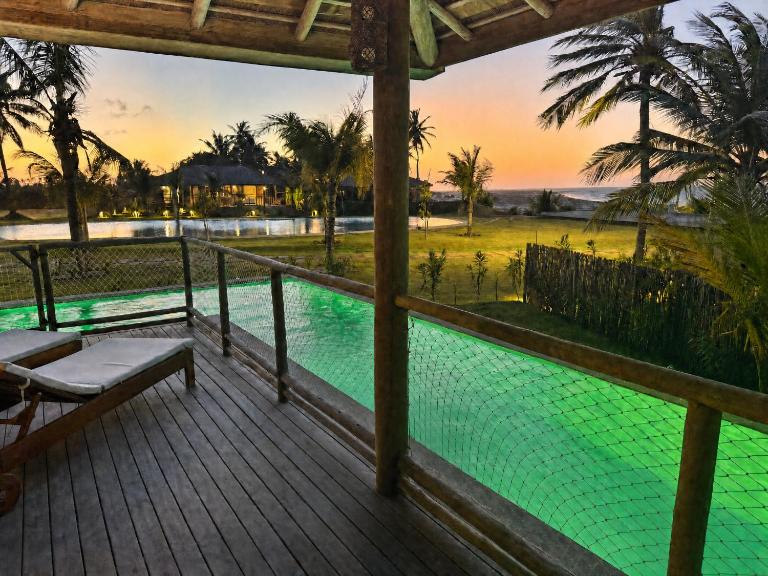 Luxury Beachfront Kite Villa, Private Pool, Ilha do Guajiru - B&B Itarema