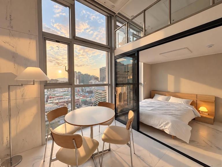명동 도보 4분, 뷰가 멋진 신축 아파트 시청역 회현역 - Ferienwohnung Seoul