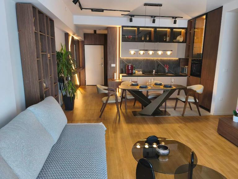 Luxury Panoramic Apartment Free Parking Fireplace - B&B Skopje