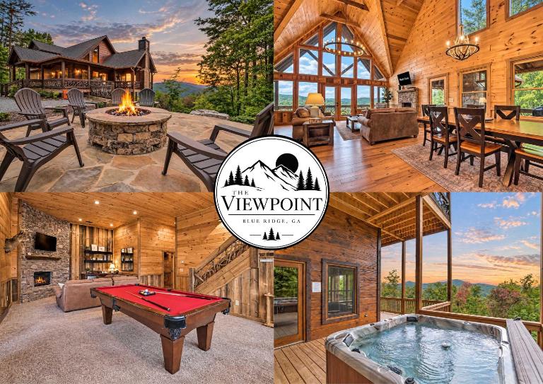Long-Range Views Game Room Fire Pit Pets - Chambres d'hôtes Blue Ridge