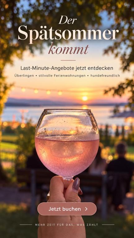 OLIVE - Ruhe & Entspannung in 2-Zi-Fewo mit Garten-Whirlpool, Terrasse & Hund willkommen by FerienWohnenAmSee - B&B Überlingen