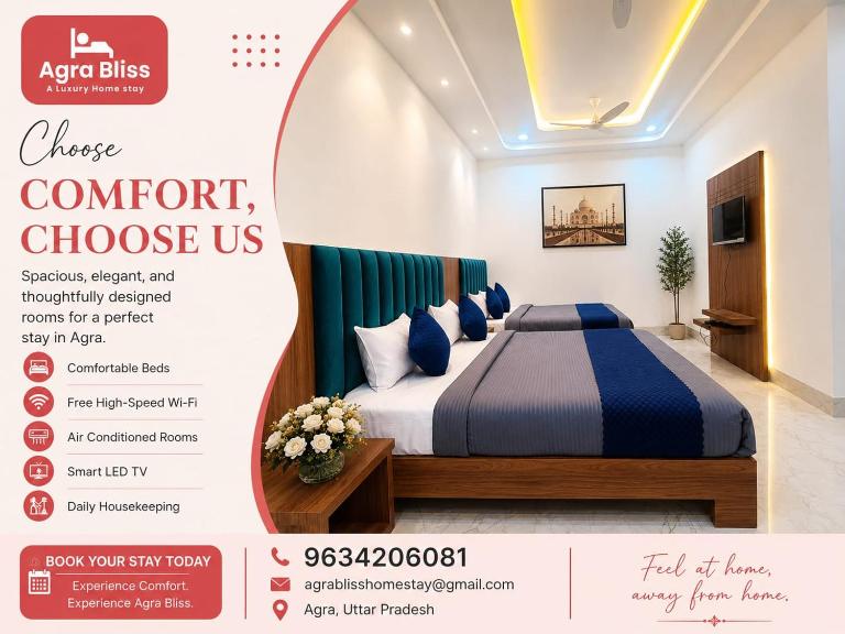 Agra Bliss A Luxury Home Stay - Ferienwohnung Agra