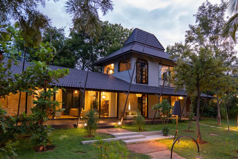 ELIVAAS Prive Arevana 3 BHK Villa & Luxury Tent with Private Pool, Gazebo & Fire Pit - Ferienwohnung Tohdebhāvi