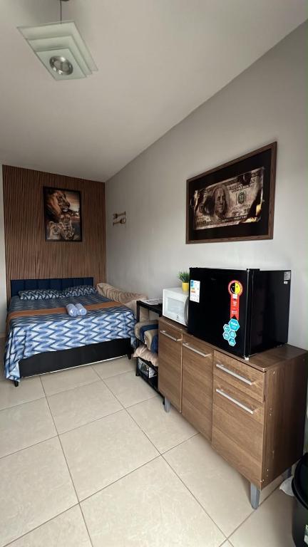 Flat com sacada e churras ,Check-in fácil ,Wi-Fi - Bed and Breakfast Campinas