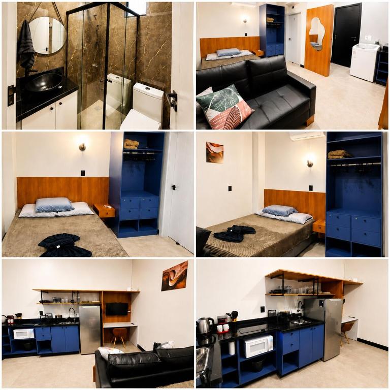 Studio Echo Living 02 Novo Completo Confortável com Ar Quente e Frio, Cozinha Completa, Wifi, Rápido Acesso ao Centro - B&B Chapecó