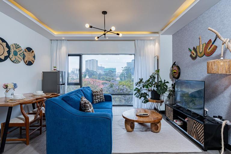 Escada Westlands 2-Bedroom, Skyline Views, Rooftop Pool, Restaurant, Gym & Workspace- Zawi Homes - B&B Nairobi