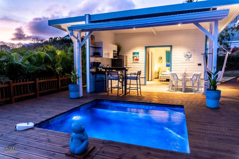Private Jungle Lodge - Sea View - 100 m2 terrace - Ferienwohnung Le Diamant