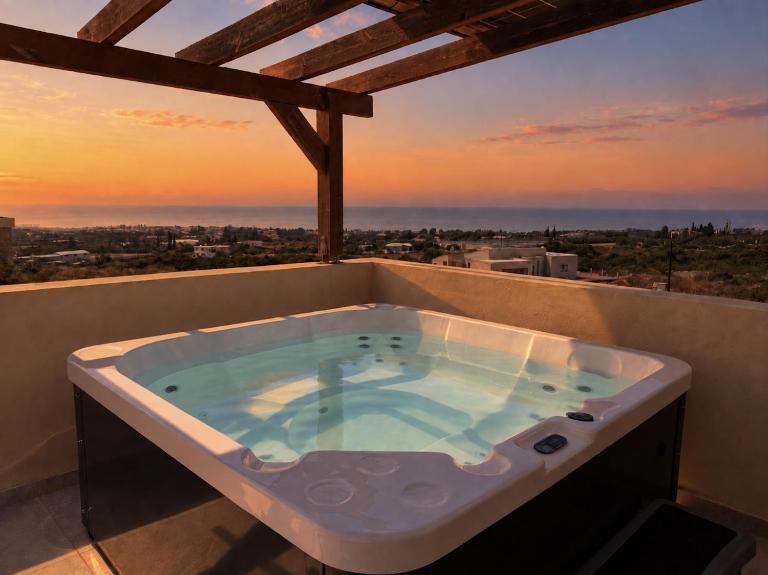 Seaview Villa with private Pool and Rooftop Jacuzzi - B&B Tála