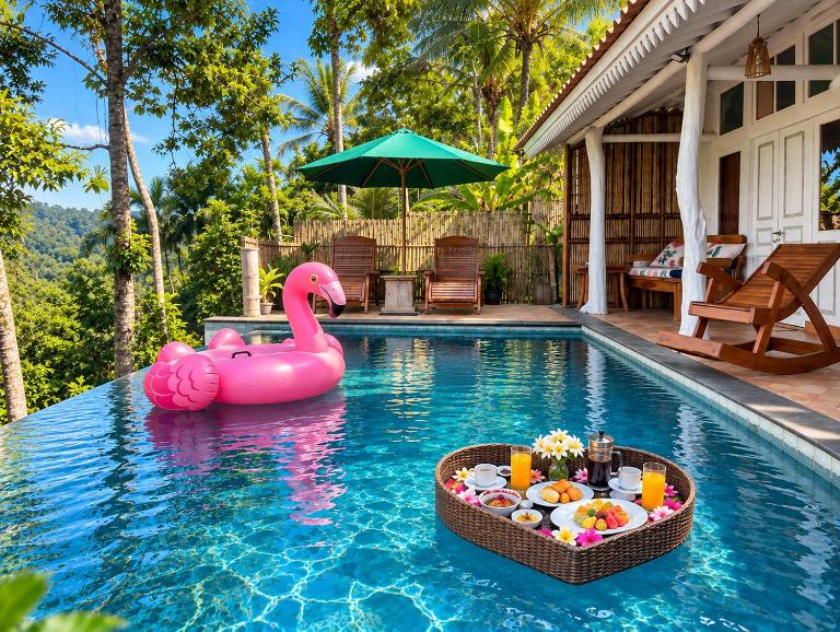 Pondok Is Oke Family Private Room - 2 Bedroom Infinity pool - Bed and Breakfast Banyuwangi