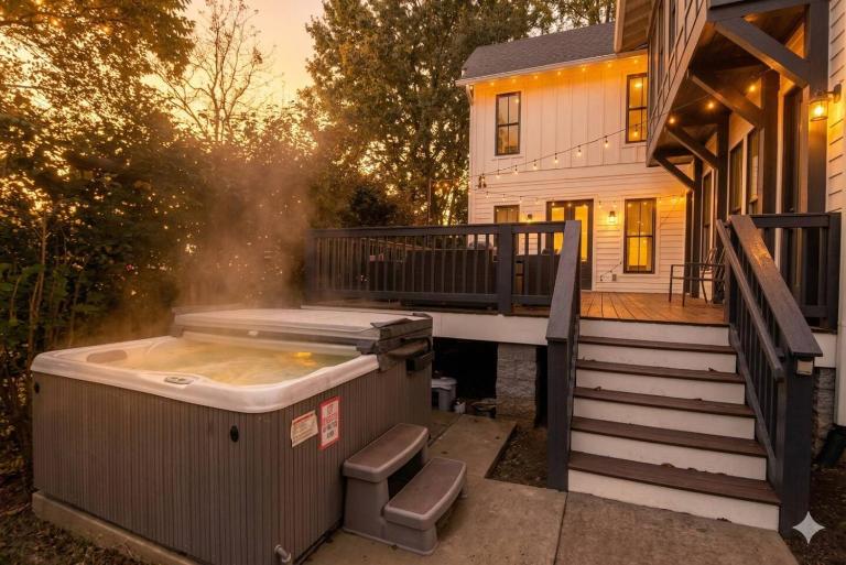 Large Grand East Nash 4Br Hot Tub - B&B Nashville