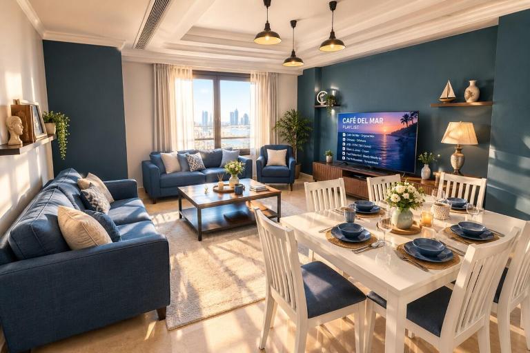 Blue Mirage In Pearl, 2 Bedroom with City View and Balcony 911 - B&B Doha