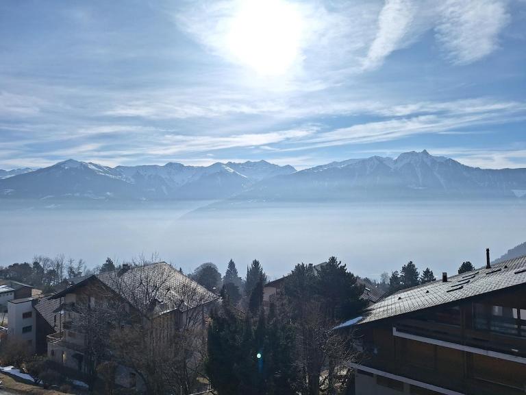 Charming apartment with great view - Ferienwohnung Ovronnaz