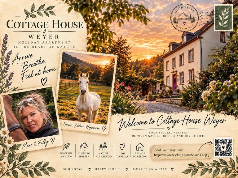 Cottage House Weyer - Mare&Filly Room - B&B Weyer