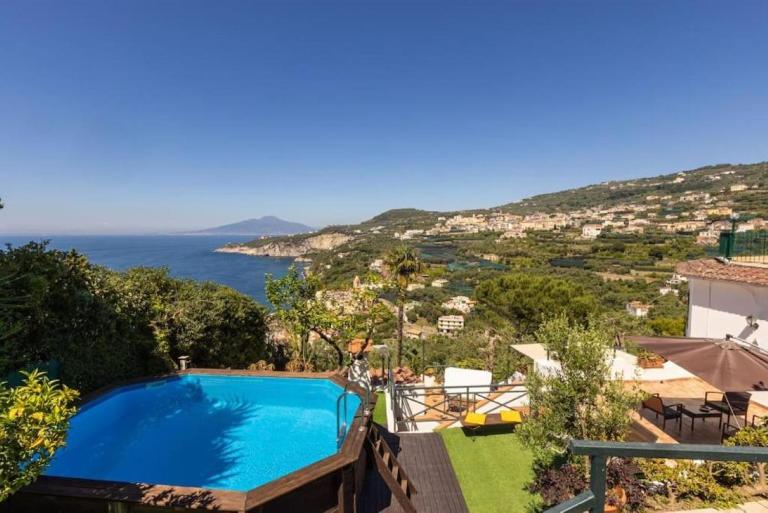 SorrentoVibes - Villa Panorama with private pool & view - B&B Massa Lubrense